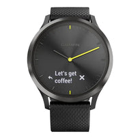 Garmin vívomove HR - Black with Slate Hardware (Large)