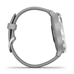 A Photo Of Garmin vívomove 3 - Silver stainless steel bezel with powder grey case and silicone band