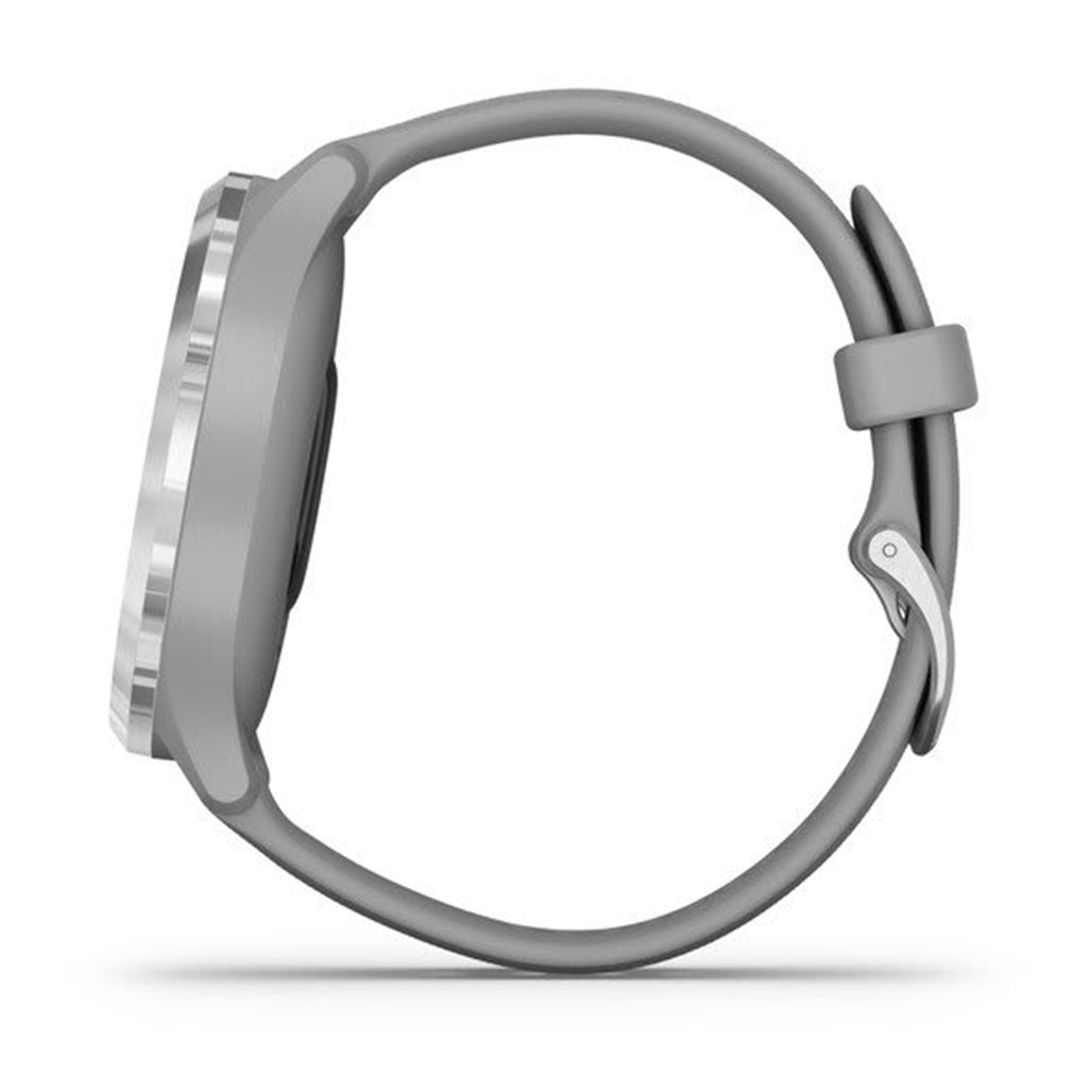A Photo Of Garmin vívomove 3 - Silver stainless steel bezel with powder grey case and silicone band