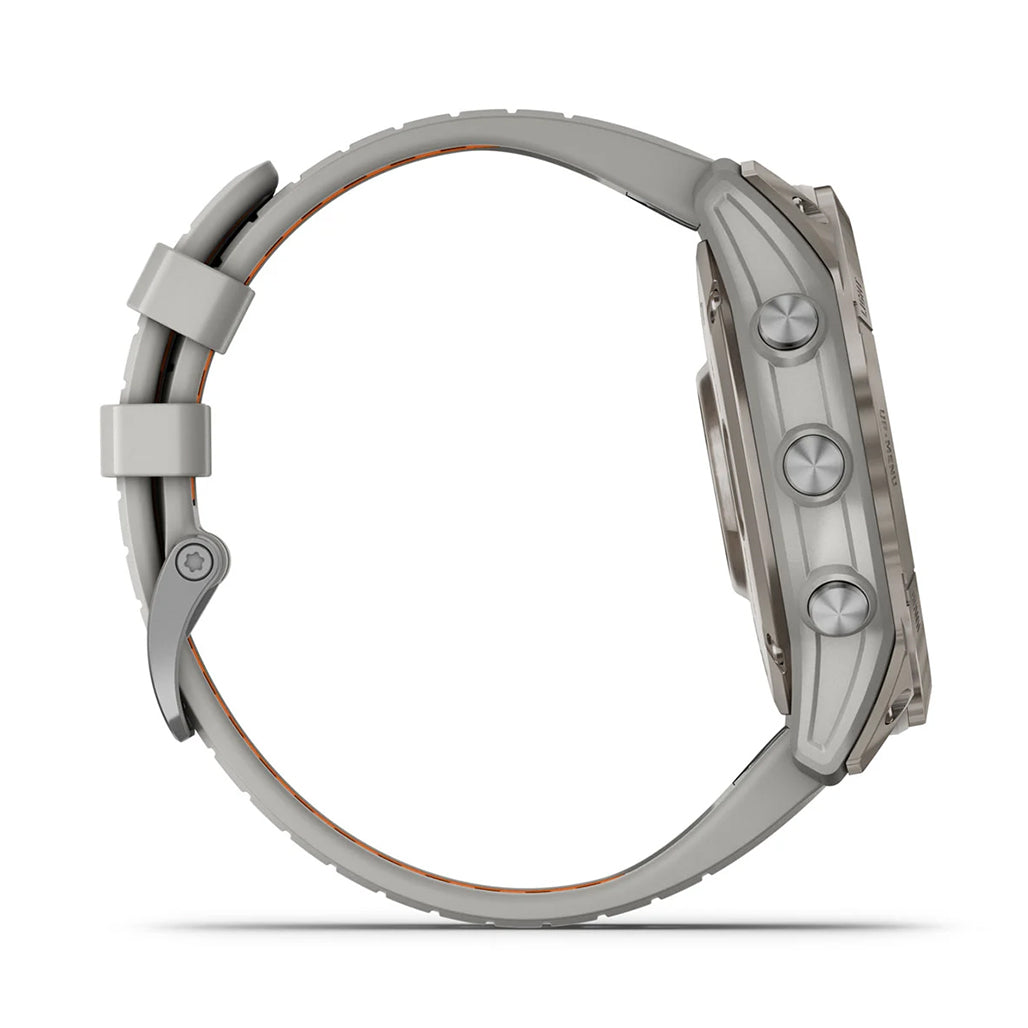 A Photo Of Garmin Fēnix® 7X Pro Sapphire Solar Edition - Carbon Gray DLC Titanium with Black Band