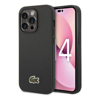 Lacoste Hard Case Iconic Petit Pique PU Woven Logo Estragon for iPhone 14 Pro