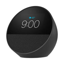 Amazon Echo Spot (2024 Release) – Sleek Smart Alarm Clock with Alexa, Vibrant Sound, and Customizable Display
