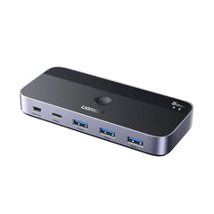 A Photo Of UGreen USB 3.0 Sharing Switch 2-in-4 Out | Share 4 USB Devices Between 2 PCs | USB-C & USB-A Ports
