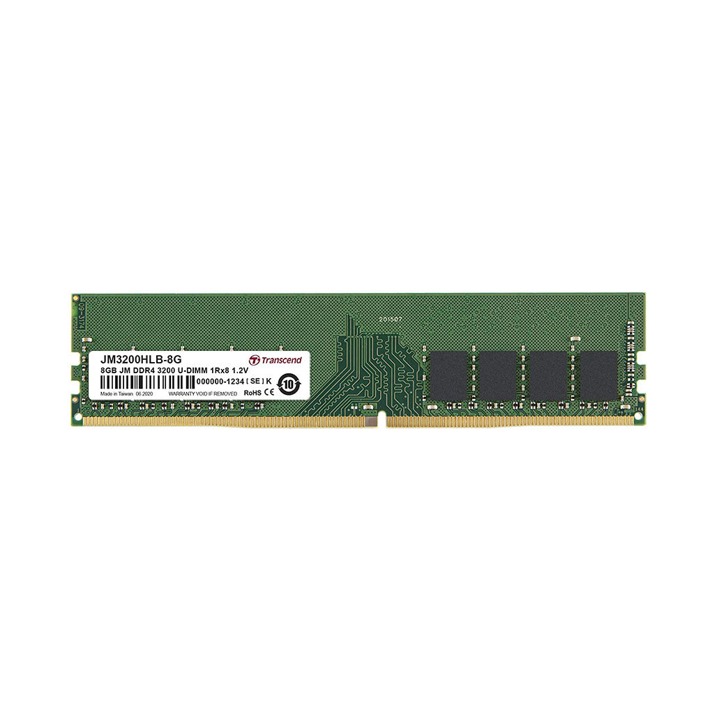 A Photo Of Transcend DDR4 DRAM Module 3200 Mbps
