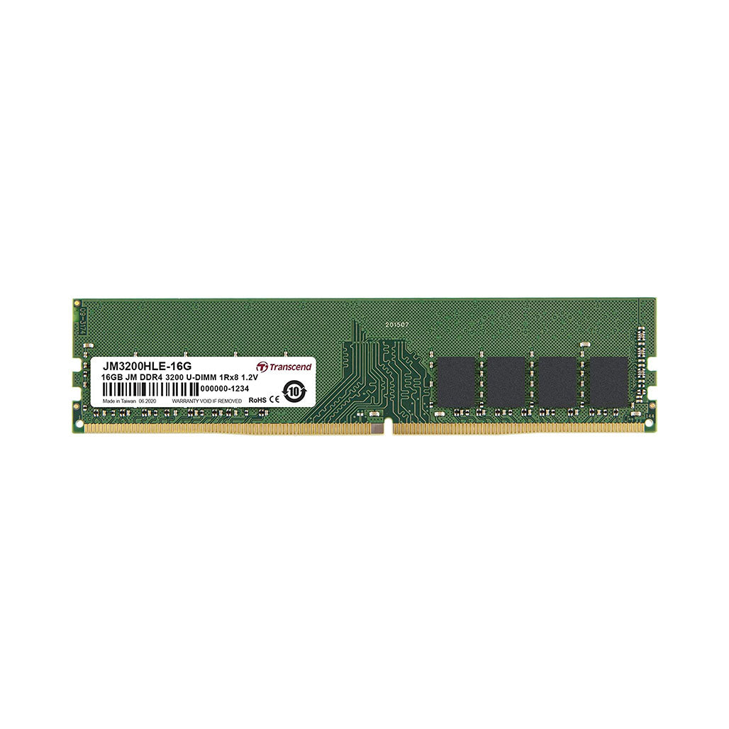 A Photo Of Transcend DDR4 DRAM Module 3200 Mbps