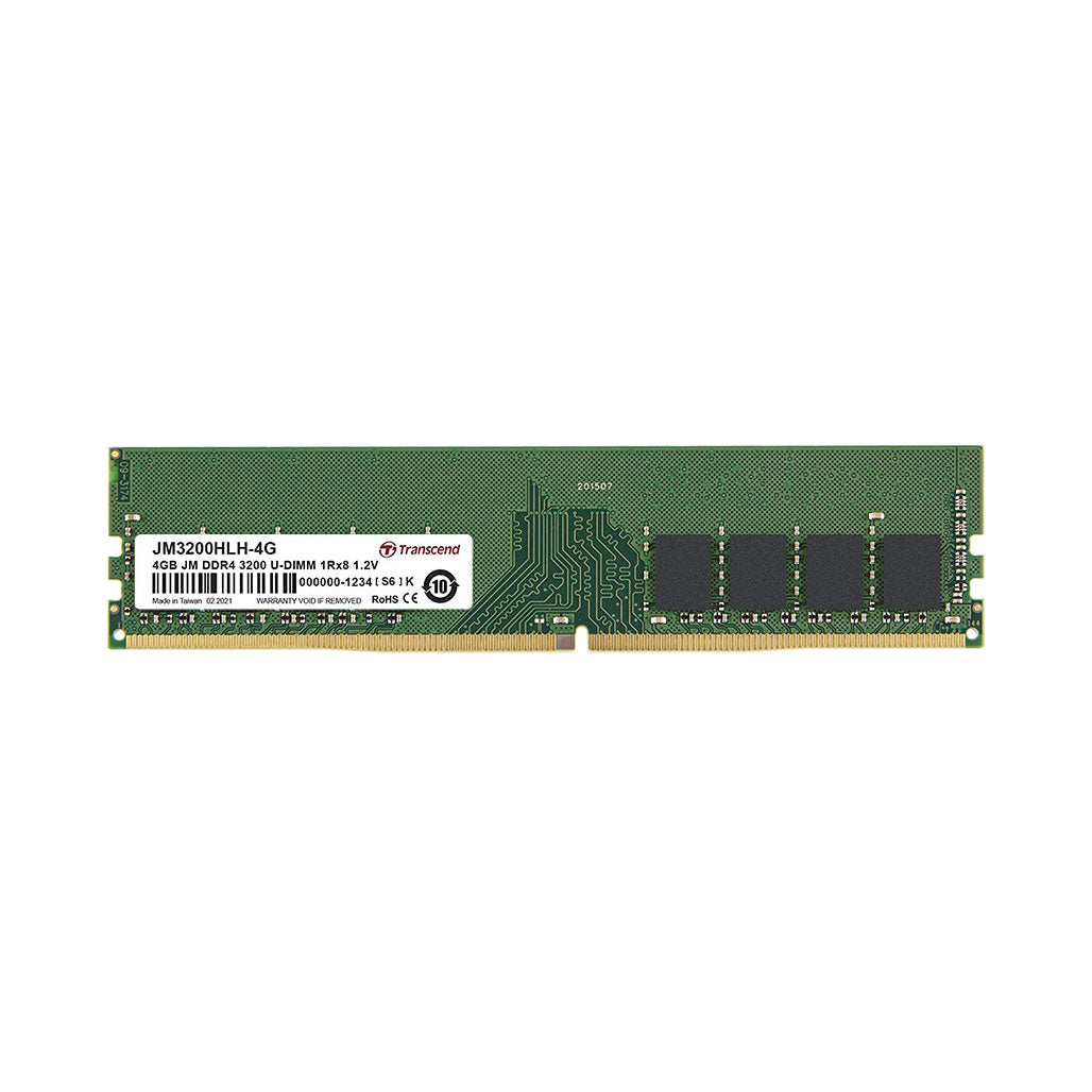 A Photo Of Transcend DDR4 DRAM Module 3200 Mbps