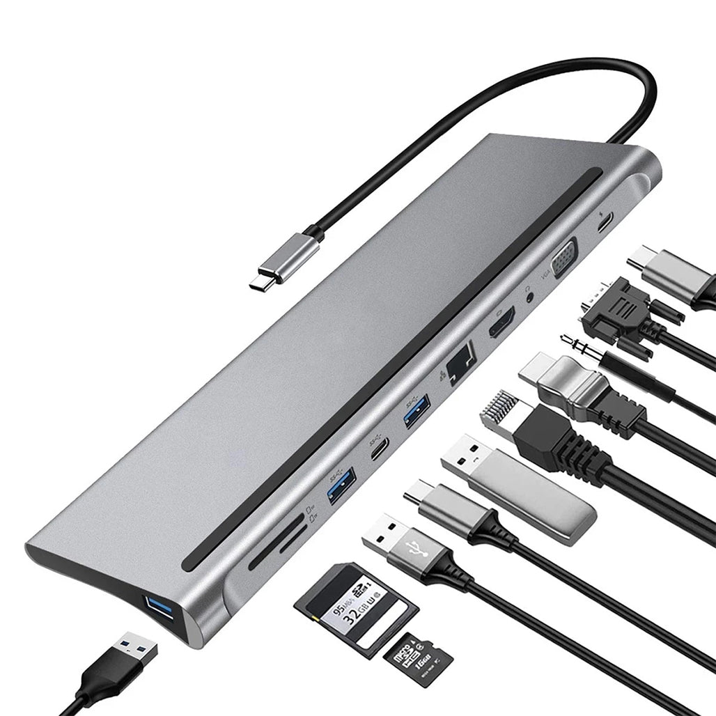 A Photo Of USB-C to HDTV Multifunction Adapter with 11 Ports