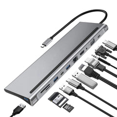 A Photo Of USB-C to HDTV Multifunction Adapter with 11 Ports