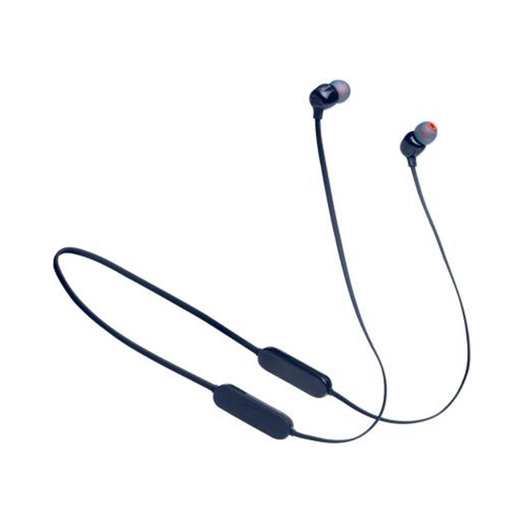 A Photo Of JBL T125BT Wireless In-Ear Headphones – Pure Bass with 16-Hour Playtime in Blue/Coral