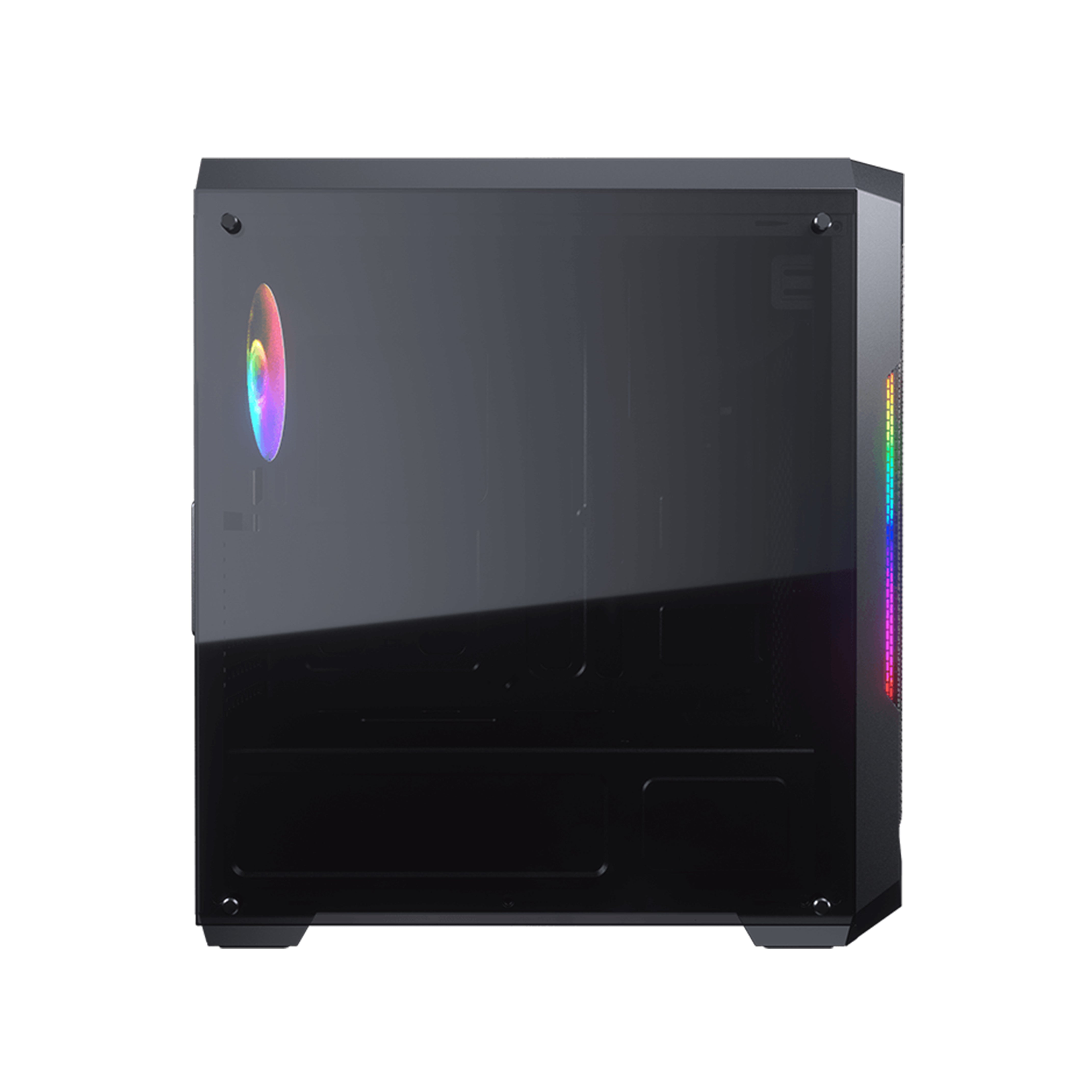 A Photo Of Cougar MX331 Mesh-G Mid-Tower Case – Enhanced Airflow and Stunning ARGB Lighting