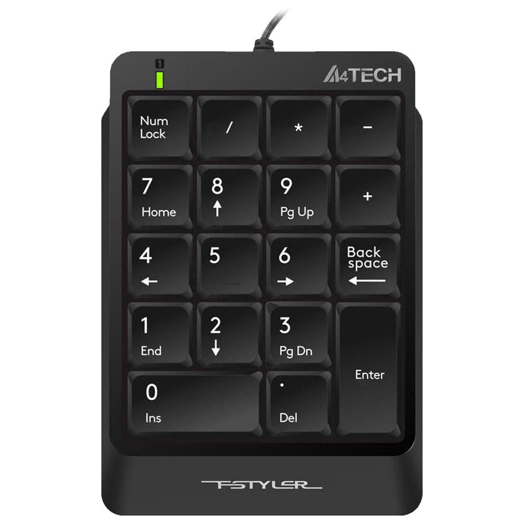 A Photo Of A4Tech Fstyler Sleek Wired Numeric Keypad - Compact and Portable with 18 Low-Profile Keys