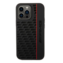 A Photo Of AMG Liquid Silicone Case With Carbon Pattern For iPhone 14 Pro