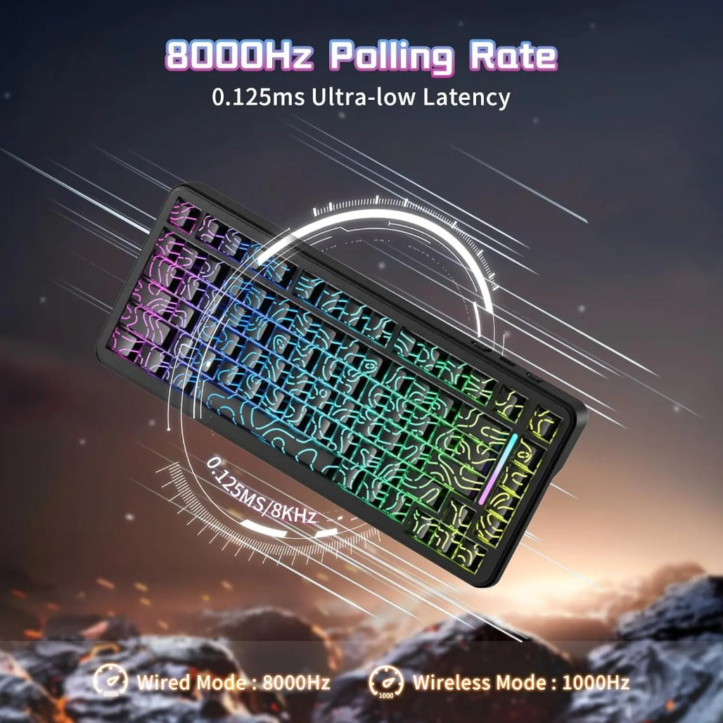 A Photo Of Attack Shark X82 Pro HE Wireless Gaming Keyboard