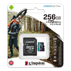 A Photo Of Kingston Canvas Select Plus microSD Card (SDXC) with SD Adapter - High-Speed, A1 Rated Performance for Android Devices