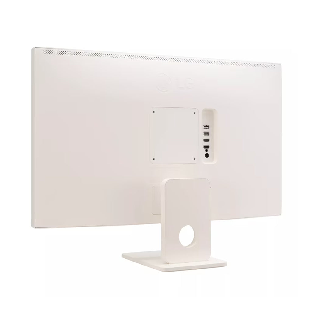A Photo Of LG 32SR50F-W - 31.5-Inch Full HD IPS Smart Monitor with webOS 23, Built-in Speakers, and Versatile Connectivity