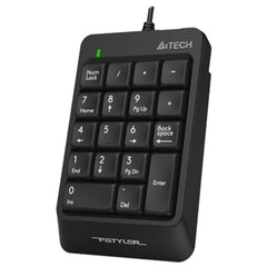 A Photo Of A4Tech Fstyler Sleek Wired Numeric Keypad - Compact and Portable with 18 Low-Profile Keys