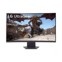 LG UltraGear™ 32" QHD 180Hz 1ms Curved Gaming Monitor - 32GS60QC-B with AMD FreeSync™ and HDR10