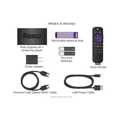 A Photo Of Roku Express 4K+ Streaming Player - 3941R2 | Voice Remote, 4K HDR, and Dual-Band Wi-Fi