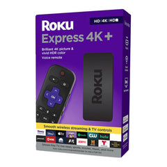 A Photo Of Roku Express 4K+ Streaming Player - 3941R2 | Voice Remote, 4K HDR, and Dual-Band Wi-Fi
