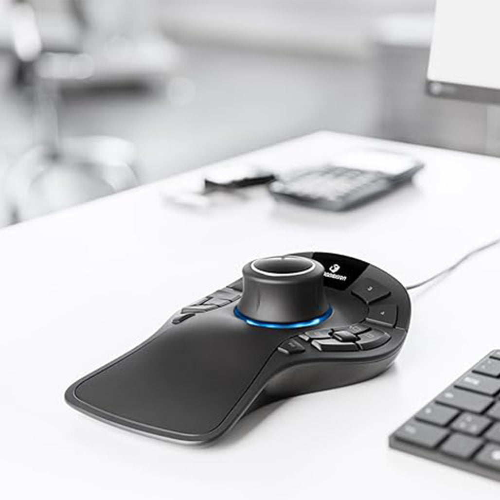 A Photo Of 3Dconnexion SpaceMouse Pro - Intuitive 3D Navigation Mouse for CAD | 3DX-700040 - Engineering Mouse