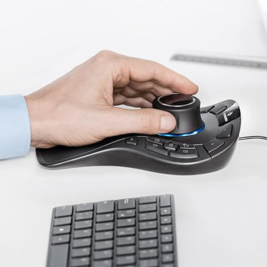 A Photo Of 3Dconnexion SpaceMouse Pro - Intuitive 3D Navigation Mouse for CAD | 3DX-700040 - Engineering Mouse