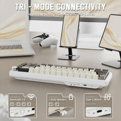 A Photo Of Attack Shark X66 Wireless Mechanical Gaming Keyboard