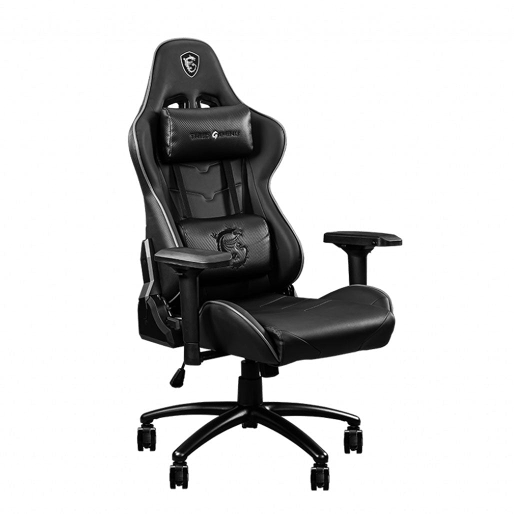 A Photo Of MSI MAG CH120 I Gaming Chair - Ergonomic High-Back with 180° Recline, 4D Armrests, and Steel Frame