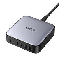 UGREEN Nexode 200W USB C GaN Charger - 6-Port Desktop Charger for Smartphones, Laptops, and Tablets