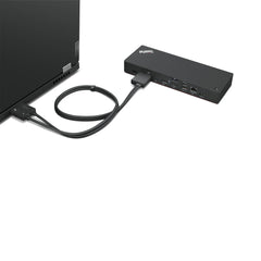 A Photo Of Lenovo ThinkPad Thunderbolt 4 Workstation Dock – 230W PD, 8K/4K Display Support, High-Speed Data Transfer