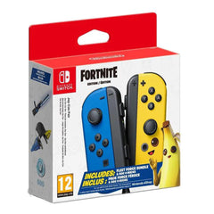 A Photo Of Nintendo Switch Joy-Con Pair - Blue/Yellow Fortnite Edition