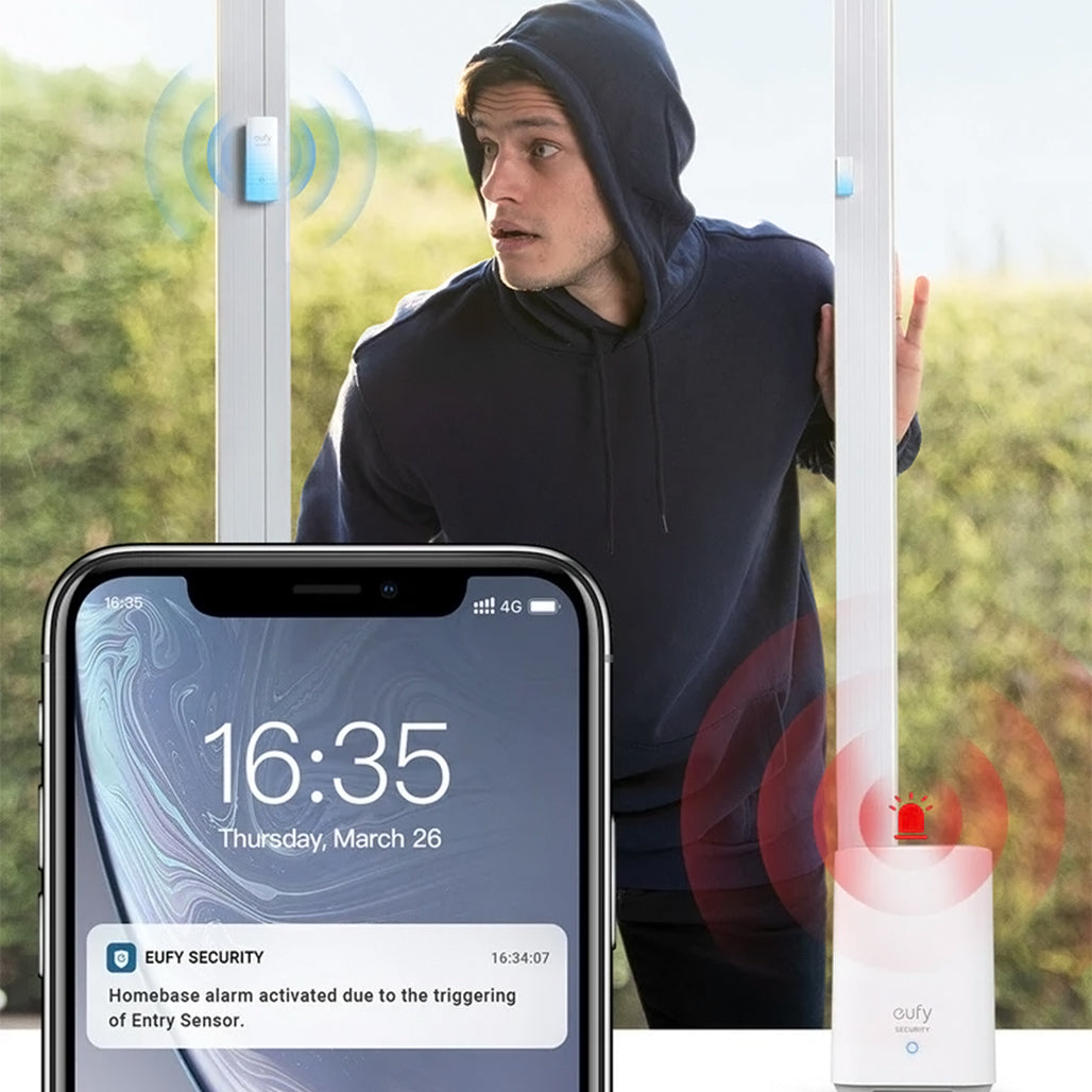 A Photo Of Eufy 5-Piece Home Alarm Kit – Advanced Wireless Security System