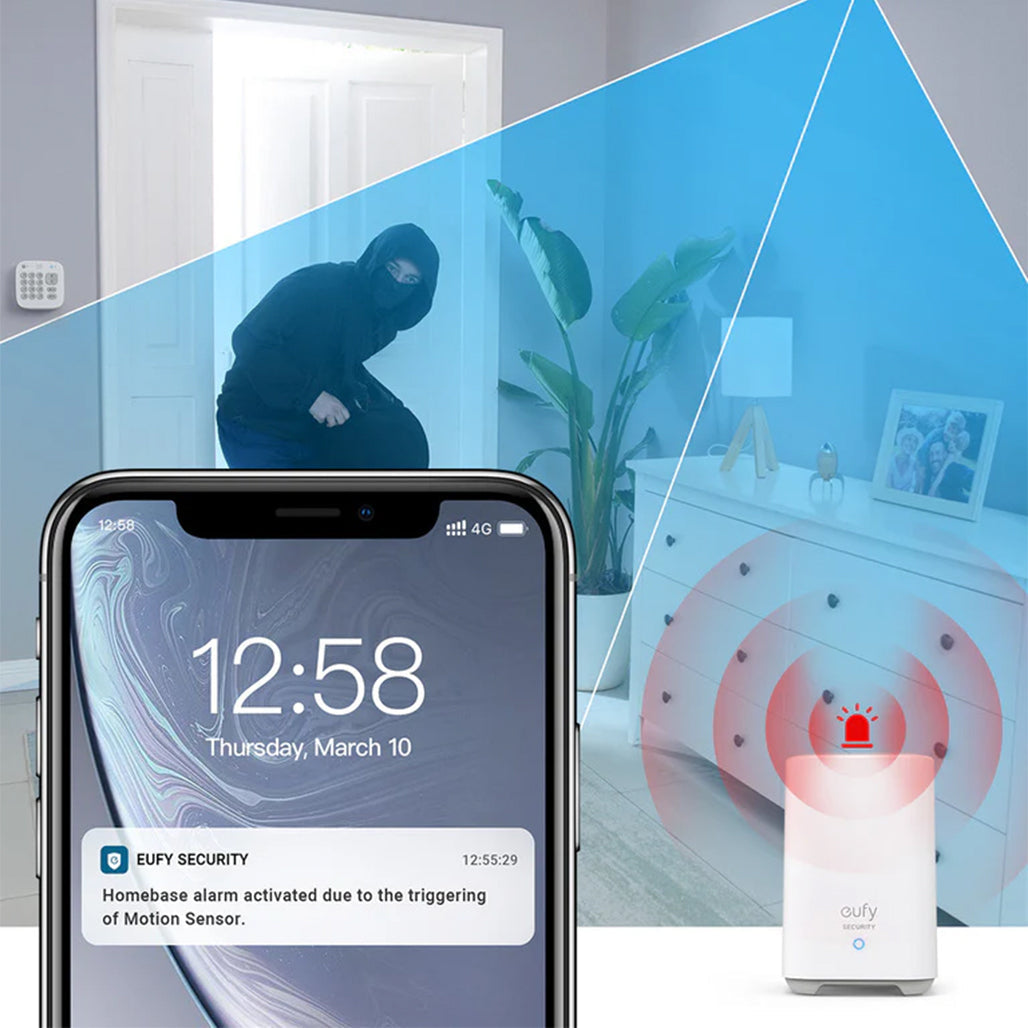 A Photo Of Eufy 5-Piece Home Alarm Kit – Advanced Wireless Security System