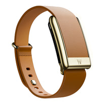Whoop 5.0 LeatherLuxe Bands - Camel with Gold (Small)