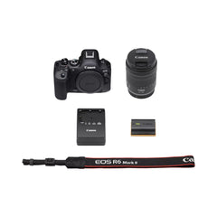 A Photo Of Canon EOS R6 Mark II Mirrorless Camera with RF24-105mm F4-7.1 IS STM Lens Kit – High-Speed Performance and Versatile Shooting