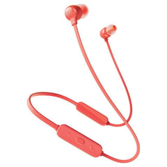 A Photo Of JBL T125BT Wireless In-Ear Headphones – Pure Bass with 16-Hour Playtime in Blue/Coral