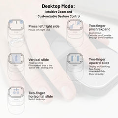 A Photo Of Cheerdots2 Bluetooth Detachable Air Mouse - Touchpad Mouse with Voice Recording and Laser Pointer