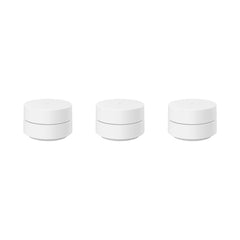 A Photo Of Google Wifi Mesh Router System - 3-Pack, White