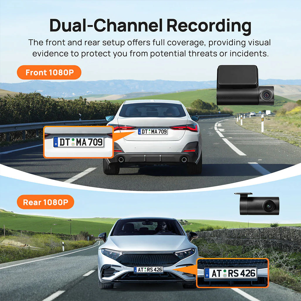 A Photo Of 70mai A200 Dash Cam - Dual Channel Front & Rear