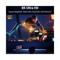 A Photo Of UGREEN 8K DisplayPort 1.4 Cable – High-Speed Braided DP to DP Cord for Gaming & Streaming