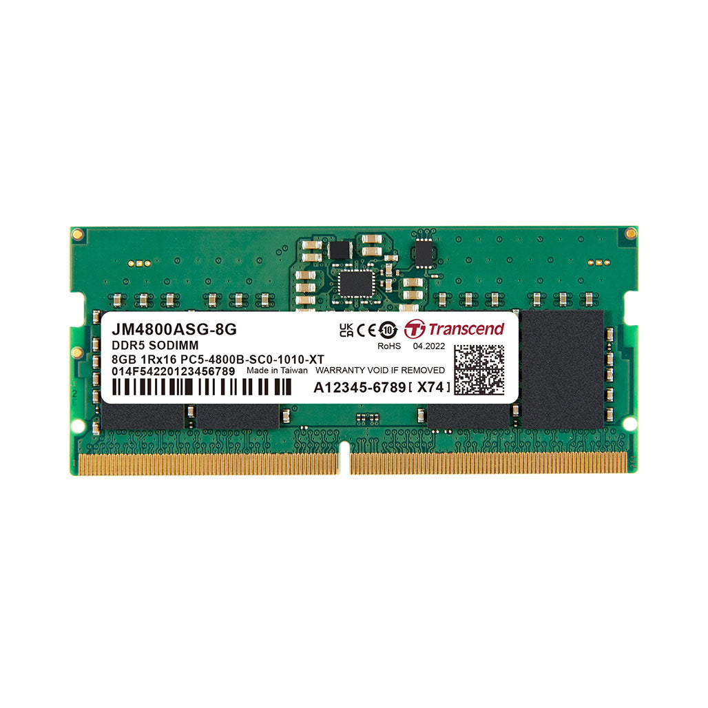 A Photo Of Transcend DDR5 4800 Unbuffered SO-DIMM Laptop Ram