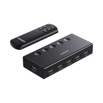 UGREEN HDMI Switch 5 In 1 Out 4K@60Hz | HDMI Splitter with Remote for Gaming Consoles and Streaming Devices