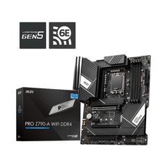 A Photo Of MSI PRO Z790-A WiFi DDR4 Motherboard - 911-7E07-003 | High-Performance ATX Board with PCIe 5.0, DDR4 Support, and Wi-Fi 6E