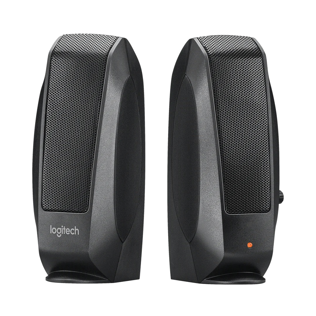 A Photo Of Logitech S120 Stereo Speakers - Crystal-Clear Sound in a Compact Design