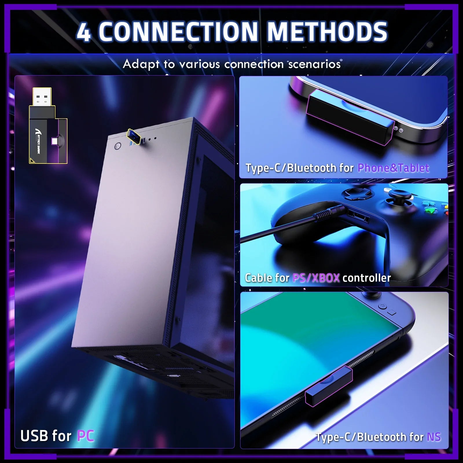 A Photo Of ATTACK SHARK L80 PRO - Wireless Gaming Headset