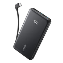 Anker Zolo Power Bank 10000mAh - Fast Charging with Built-in USB-C Cable