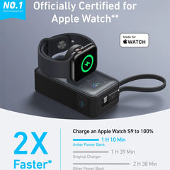 A Photo Of Anker MagGo Power Bank (10K, 35W) for Apple Watch – Fast Charging for All Apple Devices