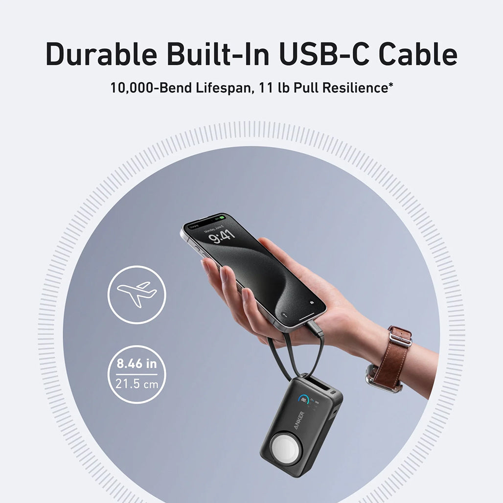 A Photo Of Anker MagGo Power Bank (10K, 35W) for Apple Watch – Fast Charging for All Apple Devices