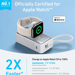 A Photo Of Anker MagGo Power Bank (10K, 35W) for Apple Watch – Fast Charging for All Apple Devices