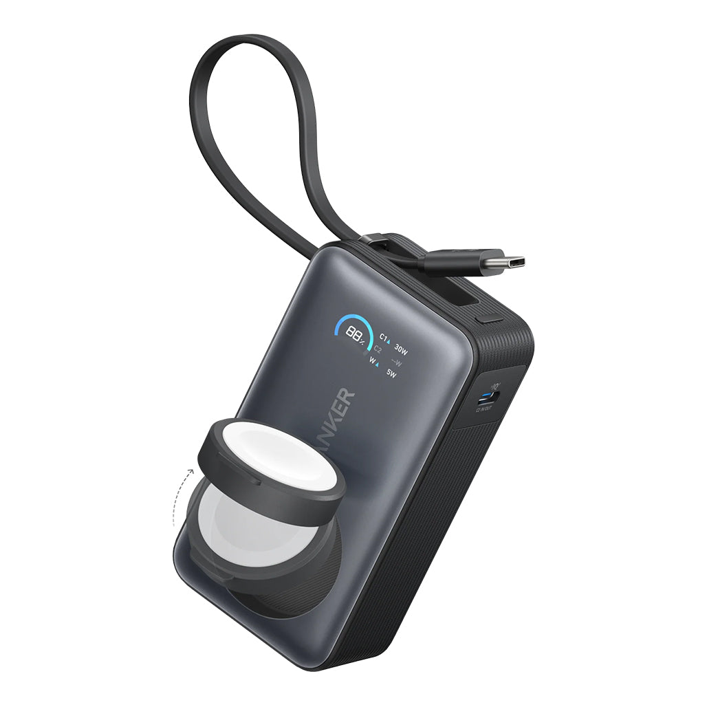 A Photo Of Anker MagGo Power Bank (10K, 35W) for Apple Watch – Fast Charging for All Apple Devices