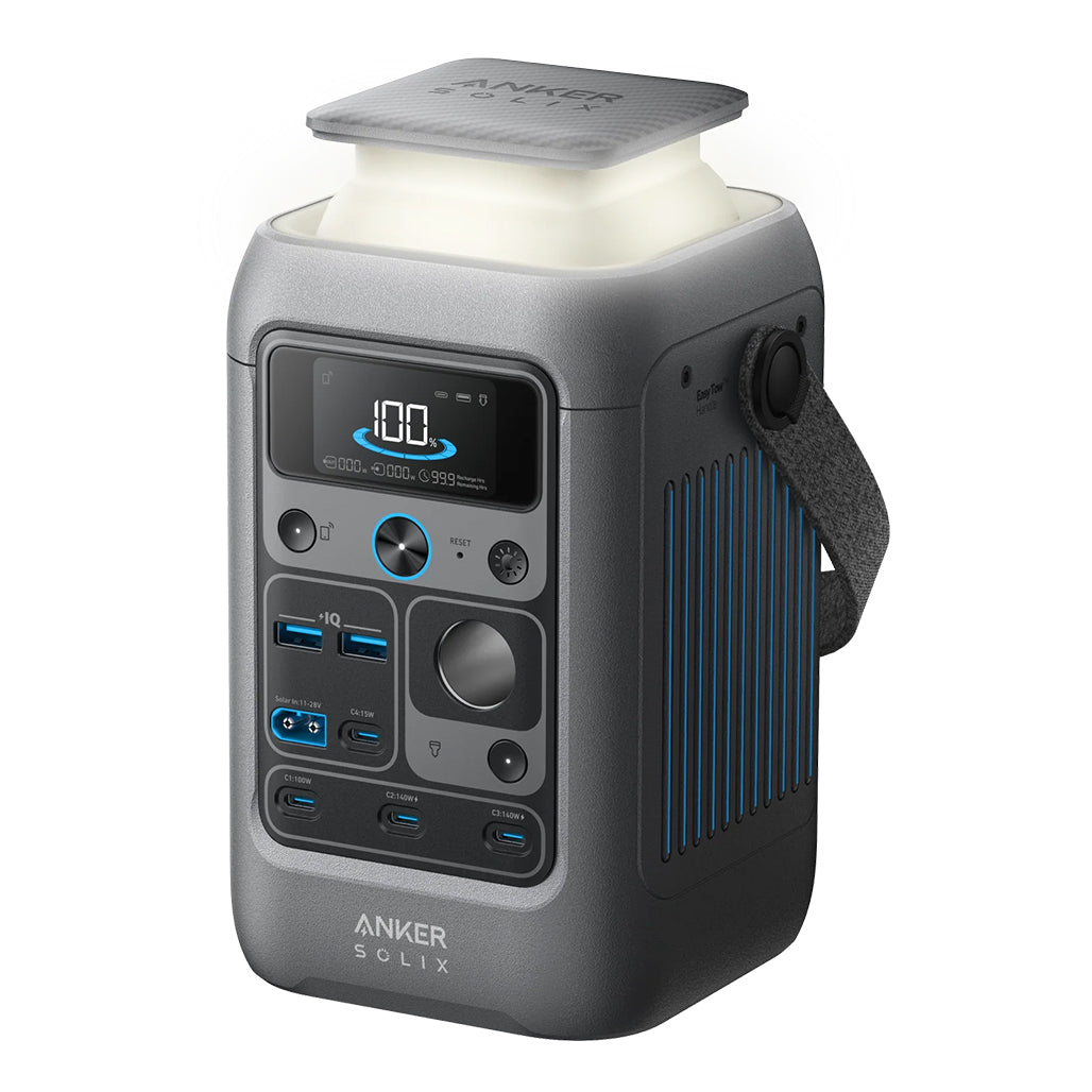 A Photo Of Anker SOLIX C300 DC Portable Power Station – 288Wh LiFePO4 Battery, 300W Output, Fast USB-C Charging, Solar Input, Compact & App-Connected